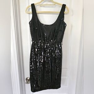 Maggy London Elegant Black Sequin Dress